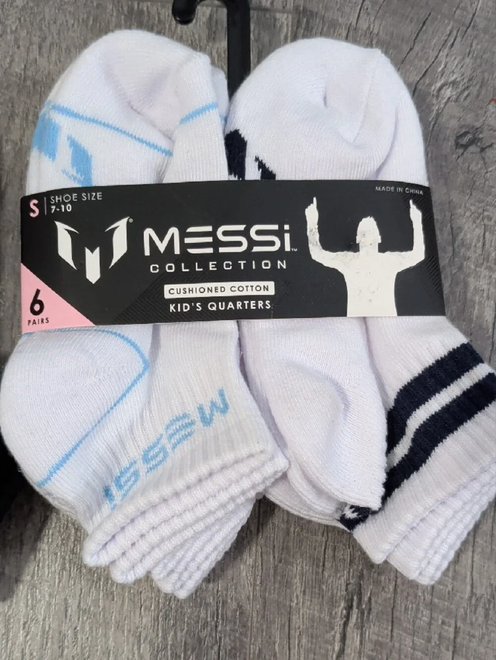Messi Kids Lifestyle Ankle Socks, Set Of 2 6-packs, Shoe Size 7-10